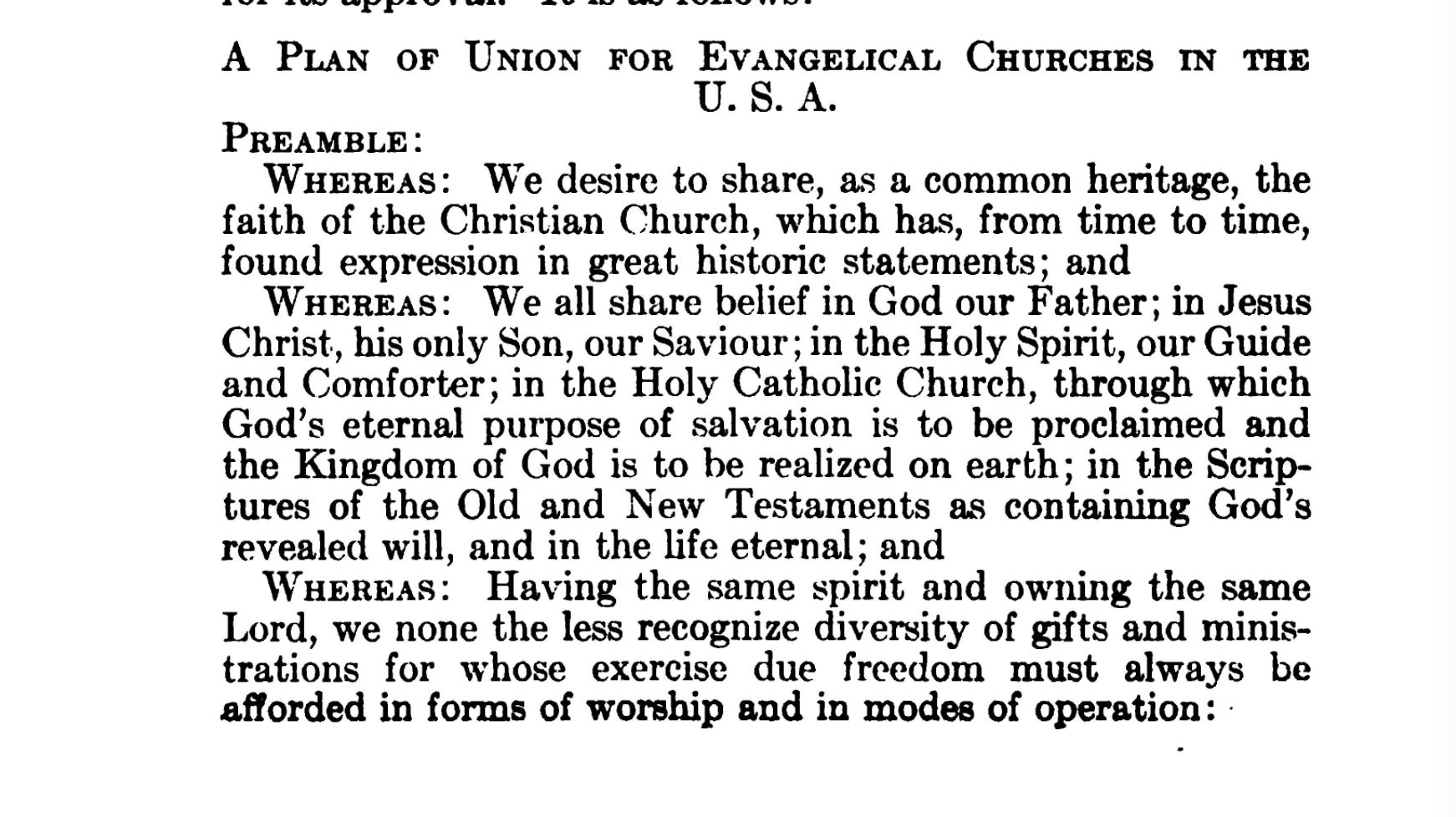 Council on Organic Union of Evangelical Churches in the United States