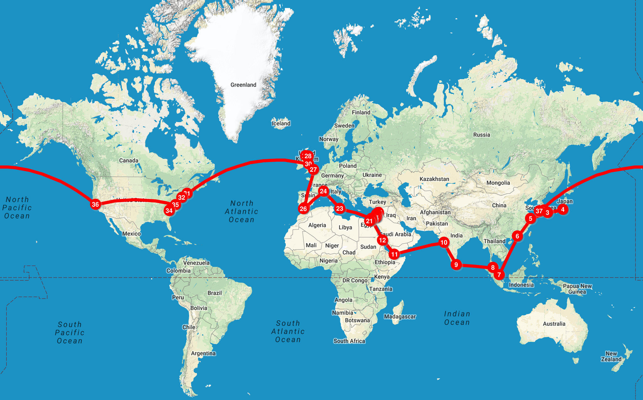 The story of a missionary family traveling around the world in 1935.