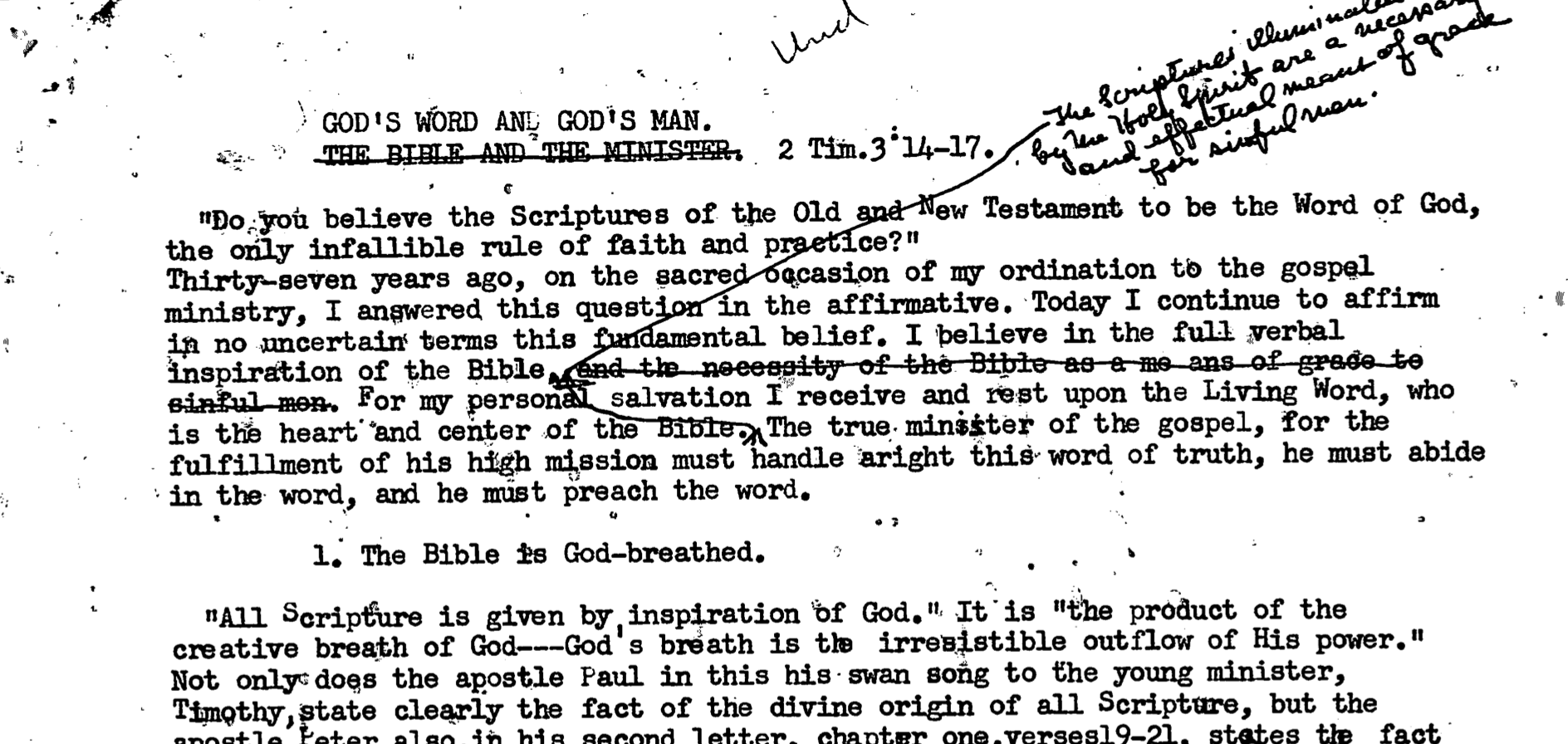 A missionary's appeal to his fellow ministers to stay faithful to the Word of God.